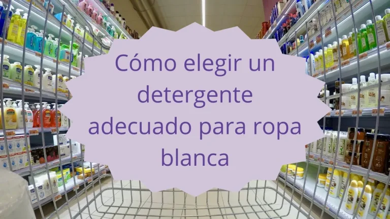 Cómo elegir detergente para ropa blanca